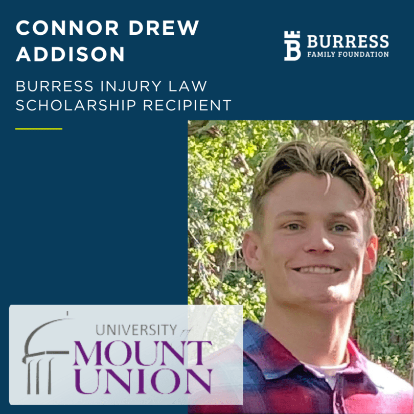 Connor Drew Addison - Scholarship Recipient